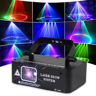 Single Projection Full Color Beam Laser Light Bar Party Atmosphere Light Disco Laser Line Pattern Projection Stage Light
