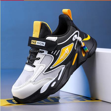 1876 Cuero negro amarillo