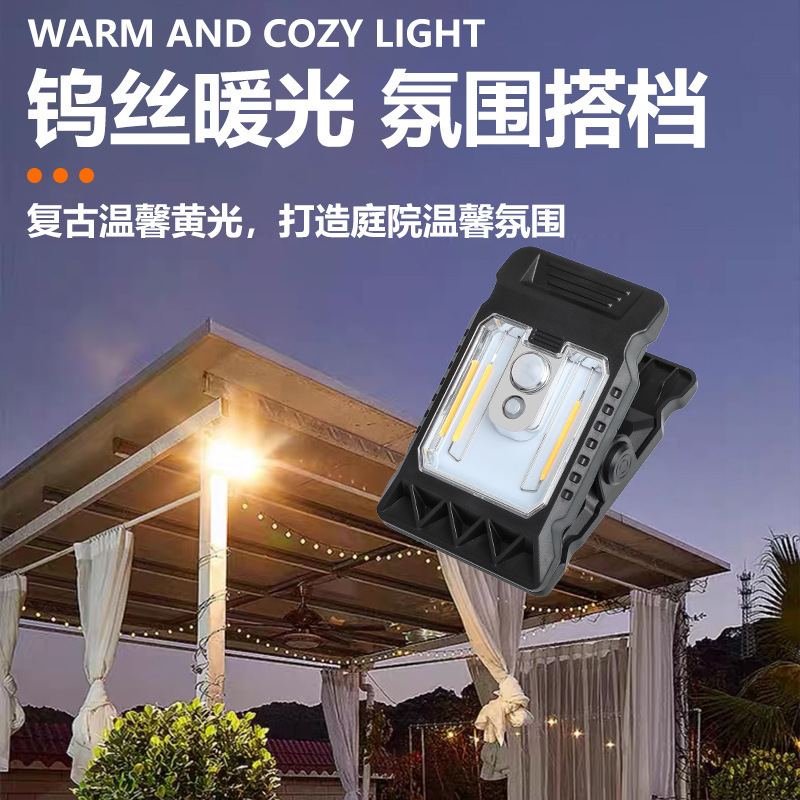 太阳能led智能感应夹子灯专用户外灯庭院灯花园照明灯太阳能壁灯|undefined