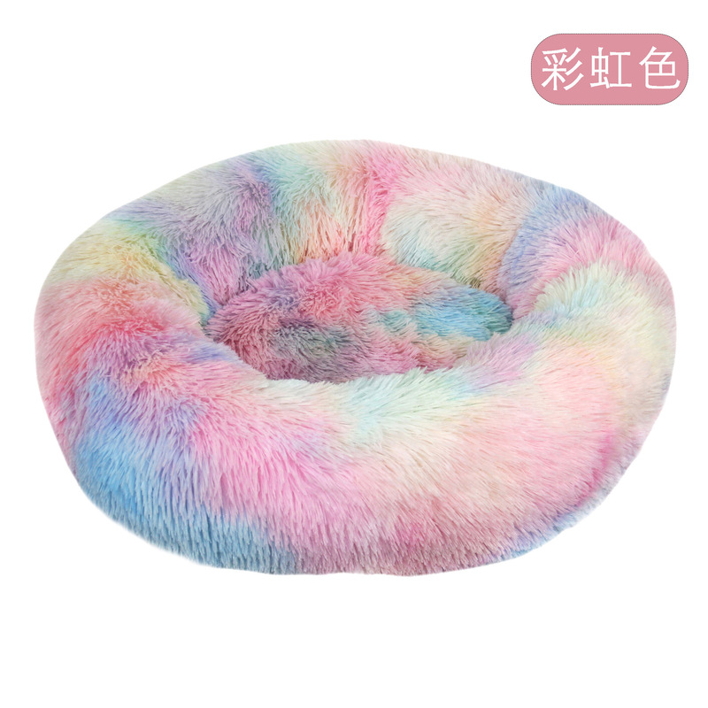 狗窝猫窝长毛绒圆形宠物窝狗床冬季狗垫子宠物床宠物用品批发|undefined