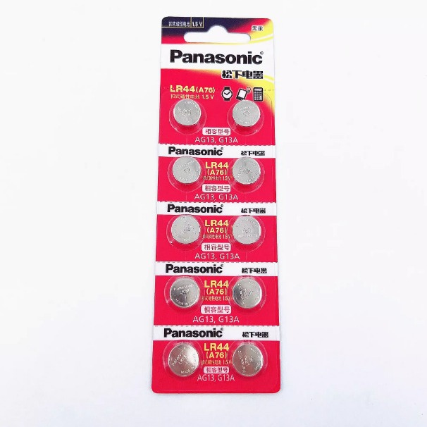 松下 LR44/AG13/A76/L1154/357A碱性纽扣电池适用手表计算器
