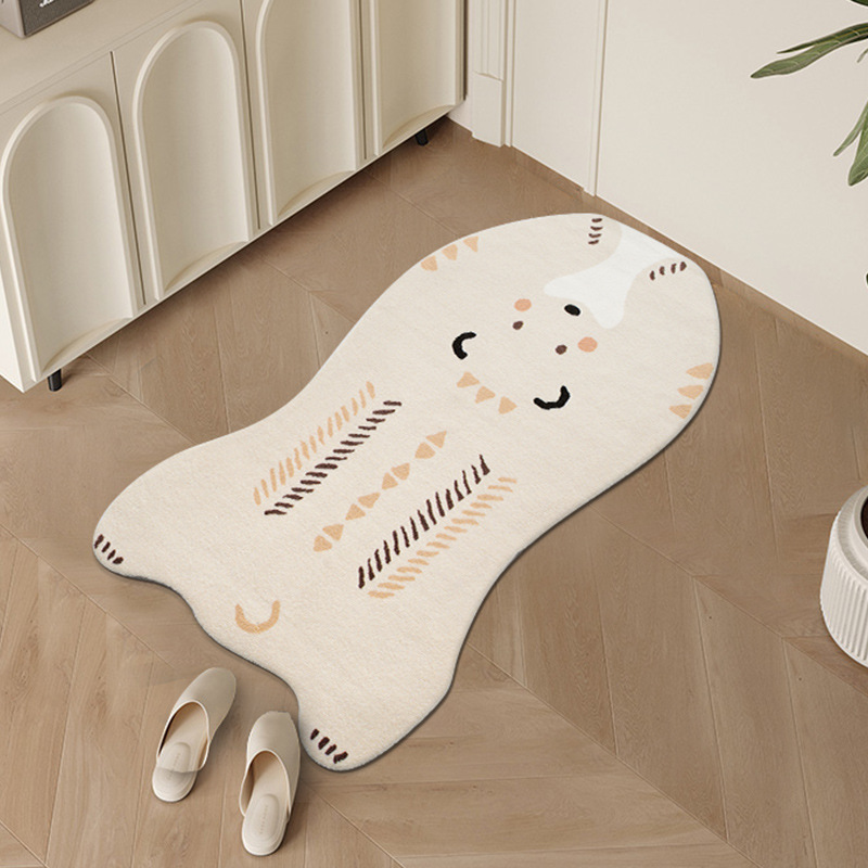 Entrar alfombra alfombra de dibujos animados resistente a la suciedad alfombra de cocina alfombra de puerta al por mayor alfombra antideslizante de baño