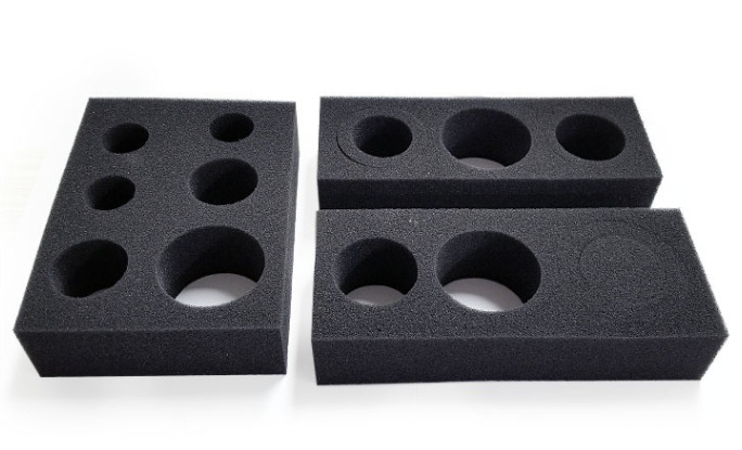 厂家供应黑色成型中密度包装缓冲快递海绵/黑色高密度包装海绵