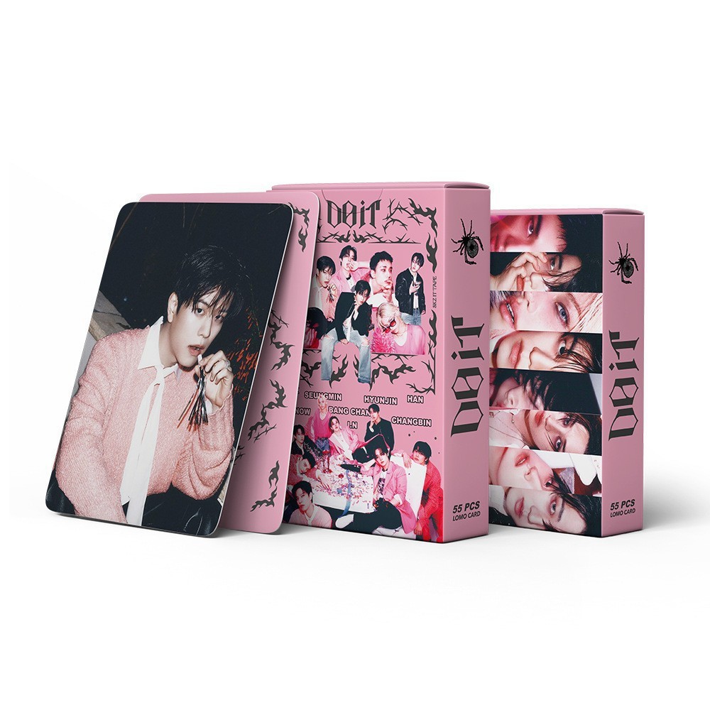 Cadena total de gran cantidad de nuevos productos en stock 55 tarjetas de álbum SKMyBreath KPOP estrella alrededor de la tarjeta de colección LOMO