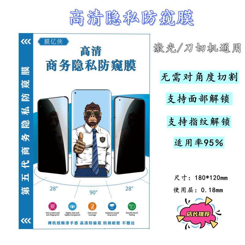 2025 고화질 프라이버시 및 엿보기 방지(각도를 맞출 필요 없음) 10개, 직면 및 곡면