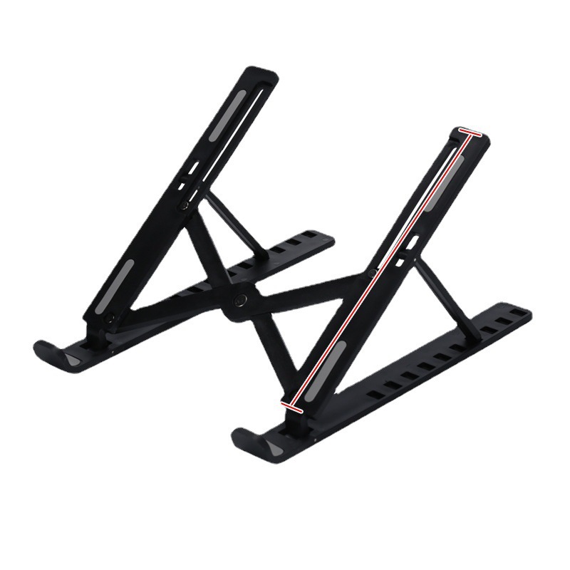 Soporte de plástico para computadora portátil, disipación de calor universal, elevador portátil ajustable, plegable, puede almacenar 10 marchas