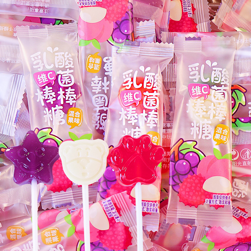 Vitamin C Lactic Acid Bacteria Lollipop Net Red Candy Bulk Children's Day Gift Snacks Leisure Batch