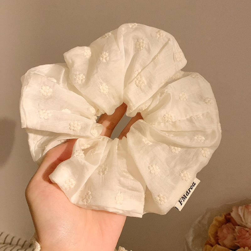 法式慵懒风大肠发圈女韩系高级感头绳高弹耐用皮筋超大号头花发绳|undefined
