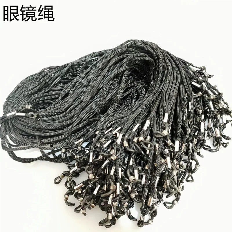 眼镜绳 Black spinning spinning glasses rope wholesale old flowers mirror sunglasses sliding hanging chain decorative chain mirror rope