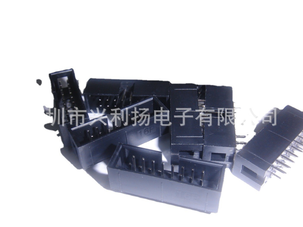 DC3简牛座LED封装用2.54间距围墙座面板稳定直插式插件外壳连接器