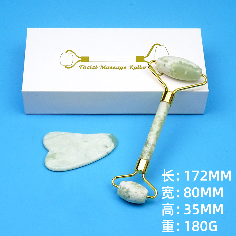 Fábrica al por mayor salón de belleza cuerpo entero espalda raspado masaje cara ojo Jade rodillo raspado tablero combinación traje