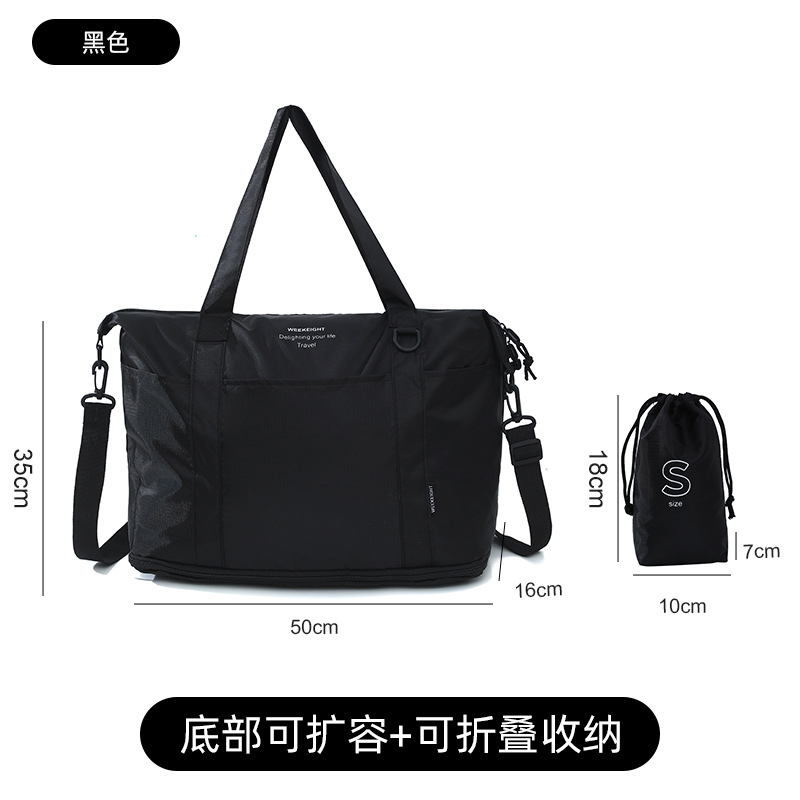 Cross-border Foreign Trade Large-capacity Expandable Trolley Case Luggage Bag Single-shoulder Lightweight Multifunctional Travel Storage Bag