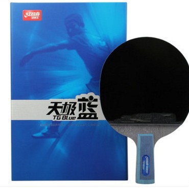 DHS/Red Double Happiness Sky Blue Table Tennis Bats Blue Sponge Double-sided Anti-adhesive Straight Bats Table Tennis Bats
