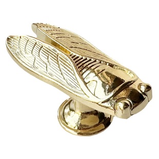 Metal Cicada Handle M4 Screw Zinc Alloy Insect Cicada Handle Wardrobe Cabinet Bedside Table Single Hole Handle