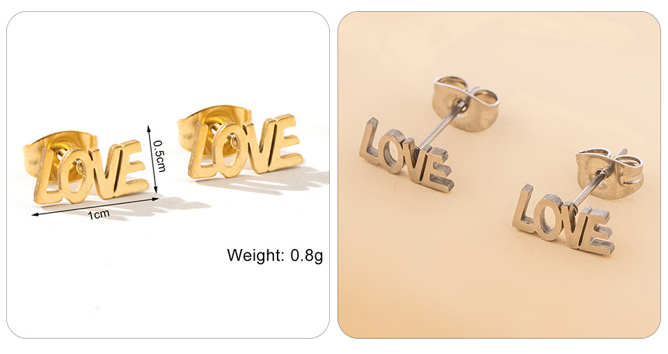 Plating Stainless Steel Ear Studs display picture 1