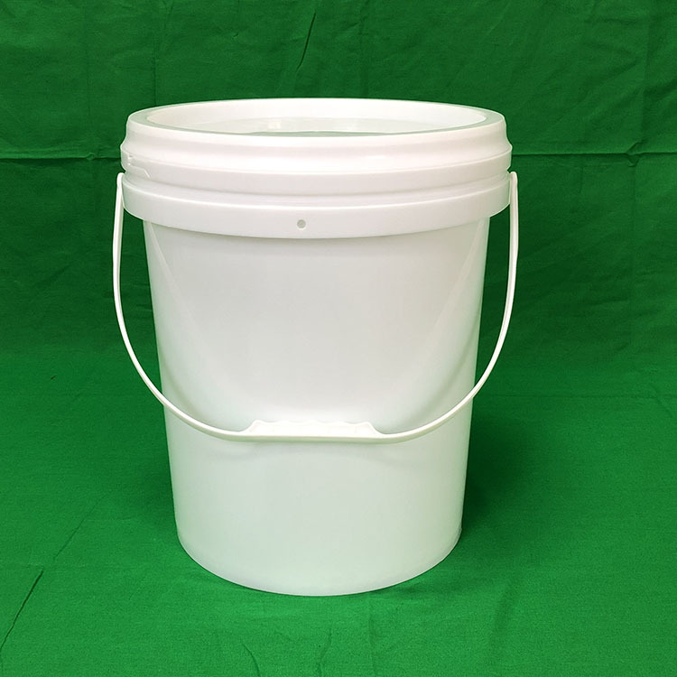 17.5升白色圆形大口密封涂料桶17.5L食品级塑料桶乳胶漆包装桶