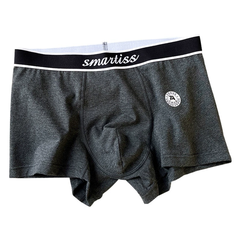 [Полные штаны 7A антибактериальные] Синьцзянское хлопковое Мужское нижнее белье хлопковые боксеры удобные дышащие шорты со средней талией Боксеры