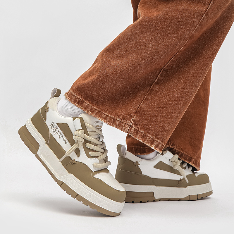 Summer breathable casual sports with thick soles and versatile height increase board niche men's shoes, Derby shoes_voghion.com