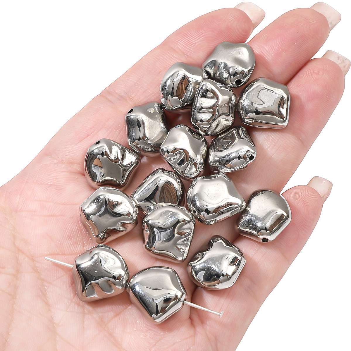 17g Weight Beads Jewelry Making Type 12*16mm, 18*9mm, 7 * 8mm Jewelry Making Size DIY Jewelry Accessories Classification 1 Set Quantity CCB Material Cross, Star, Unforgettable Pattern Polished Finish Simple Style Style 1 Set 12*16mm 18*9mm 7 * 8mm CCB Cross Star Unforgettable Polished DIY Jewelry Accessories Beads 10