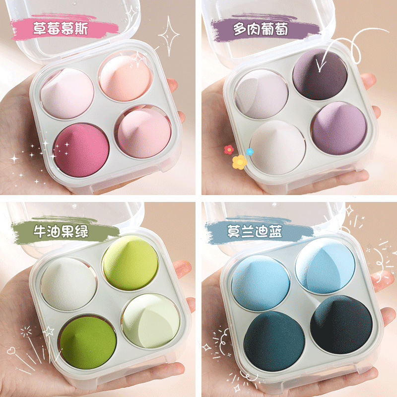 Super soft makeup egg no powder delicate dry wet sponge powder puff air cushion makeup egg liquid foundation makeup tool