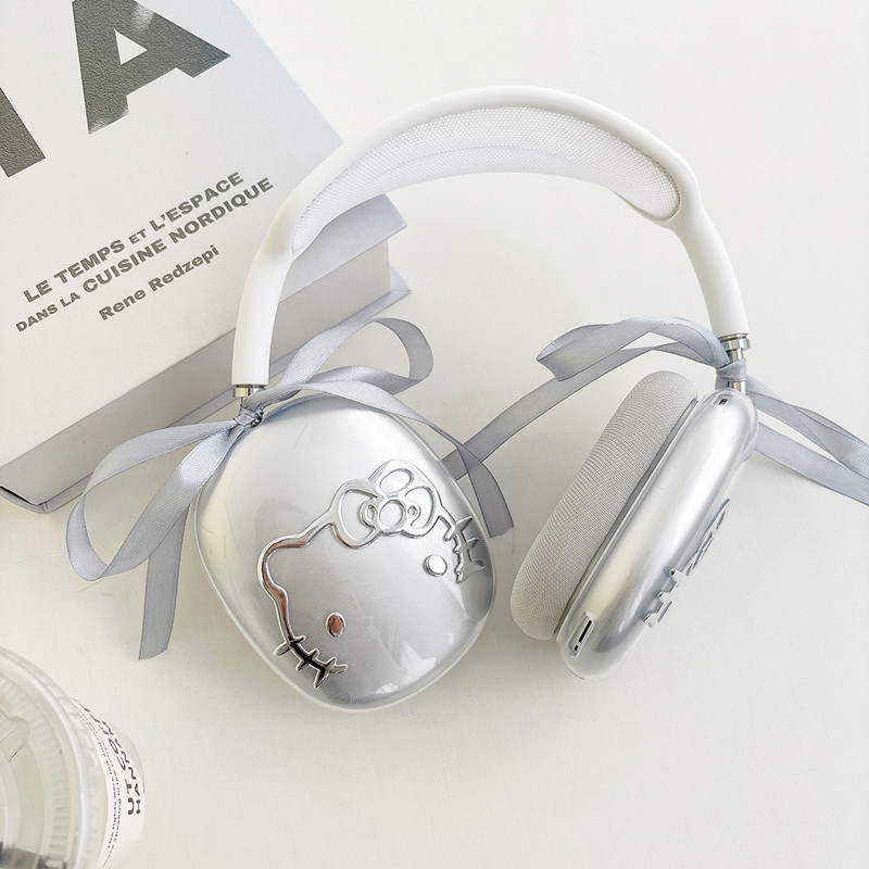 Electroplated Cartoon KT Cat Protective Case for Apple airpods Max Headset Headphone Protective Case airpods