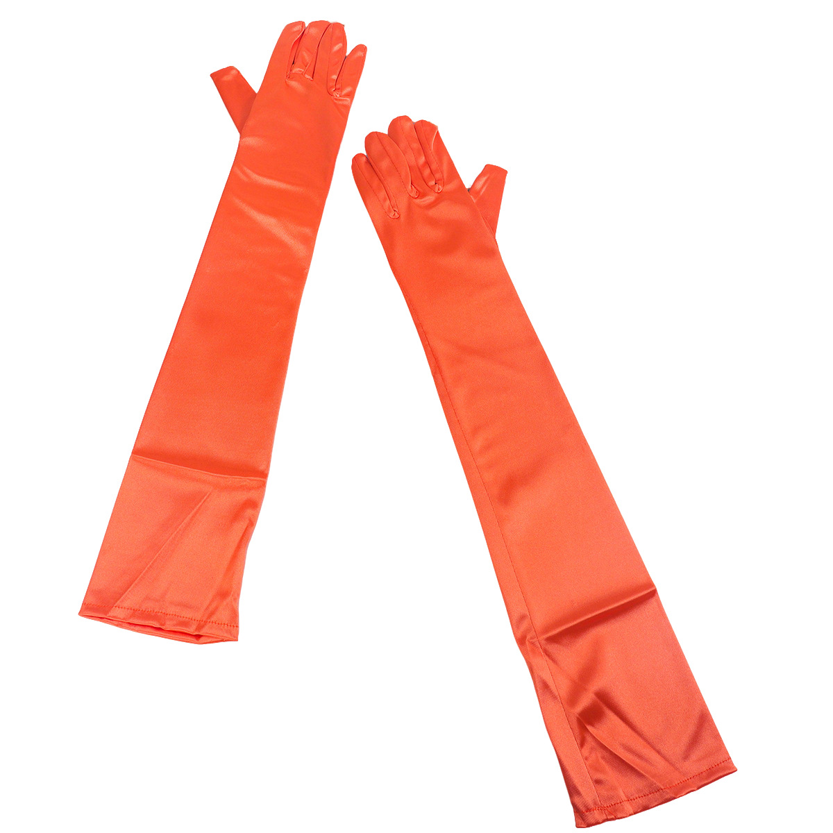 Cosplay elástico de seda extra largo transfronterizo, guantes de boda de presentación de cena sexy de Halloween para damas