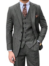 O 99872 Herringbone Wool Suit Set ���ּy���b �W���羳