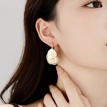 新款钛钢金色流苏独特绝美耳环女爆款高级感轻奢耳钉夸张耳坠耳饰