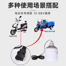 A低压灯泡12V球泡灯高亮夜市工地船舶电瓶车灯12-85V摆摊移动光源