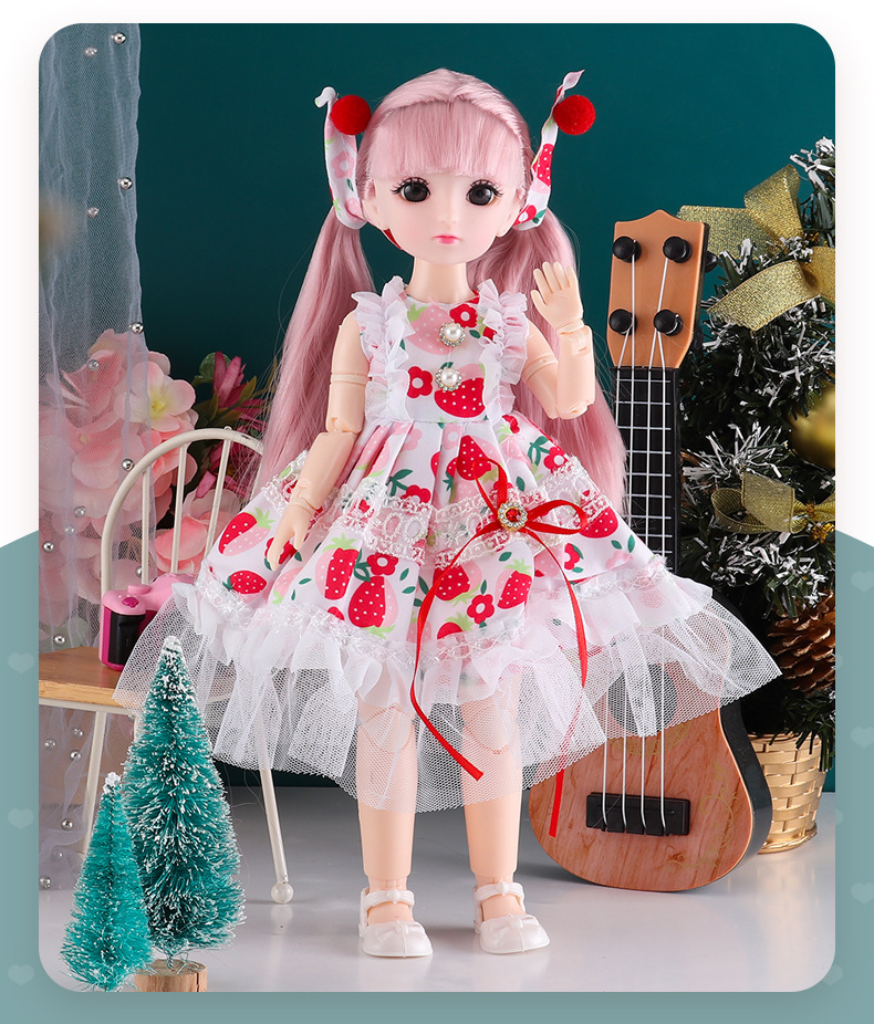 Poppenprinsessenset van 30 cm met 23 beweegbare gewrichten, BJD-aankleedpop op schaal 1/6, kinderspeelgoedcadeau, groothandel_voghion.com