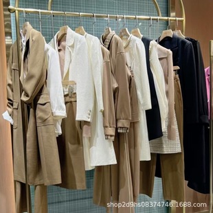Fashion Trench Coat Mid-Length Assorted Wholesale Women's Brand Discount Outlet Clearance Clothing Women's First-Hand Supply