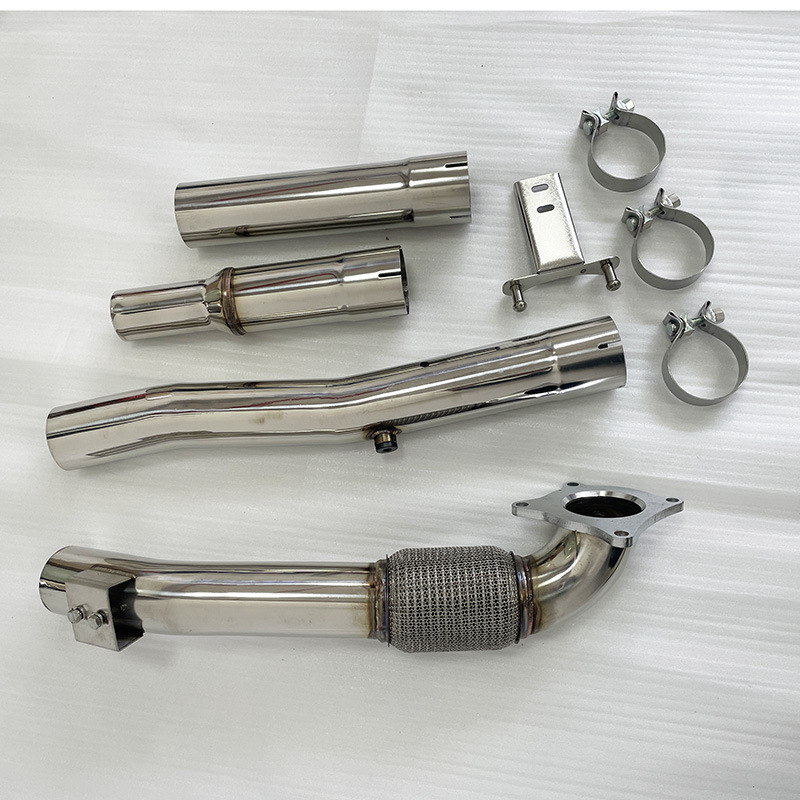 Suitable for Volkswagen Golf Mk5 Mk6 2.0t A3 2.5inch-3inch Exhaust Pipe Head Section