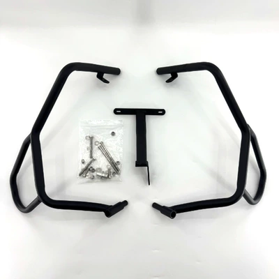 Suitable for BMW R1200GS modification: crash bars, fuel tank protection, engine upper and lower bumper protection accessories (Motorcycle bumper) - 1200gs-special-upper-guardrail-in-black-export-quality-can-be-installed-separately