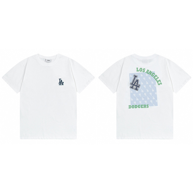 韓国新作MLBバックロゴ大プリントNY半袖Tシャツ男女兼用刺繍カジュアル半袖|undefined