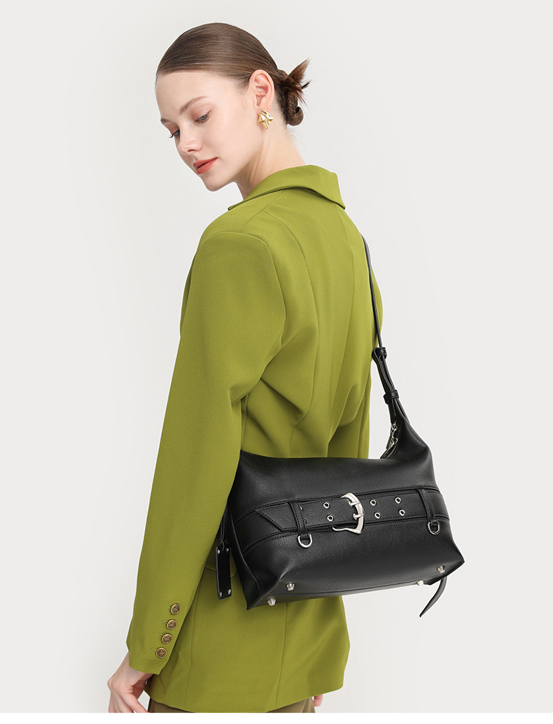 Fashionable Women's Shoulder Bag Simple Retro Niche Handle Bag_voghion.com