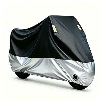 Car clothing — rain cover, sun protection cover - m20090100cm-black-on-top-silver-on-bottom