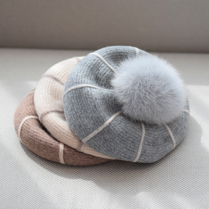 Pumpkin Wool Beret - Image 3