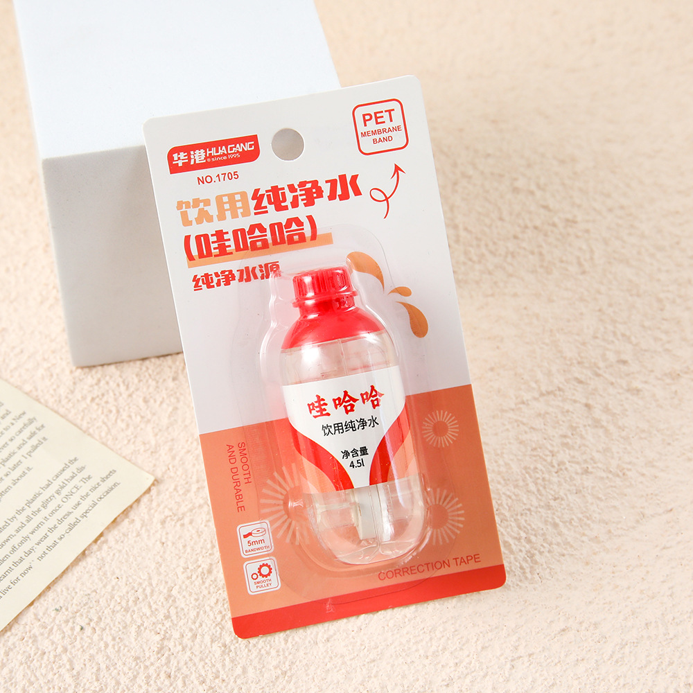 Simulación de botellas de refresco corrección con creatividad divertida simple estudiantes frescos lindos estudiantes aprenden papelería