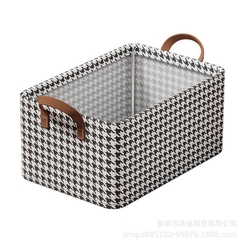 Clothing storage box, home dormitory wardrobe, steel frame, upgraded storage box, debris organization, fabric desktop storage basket