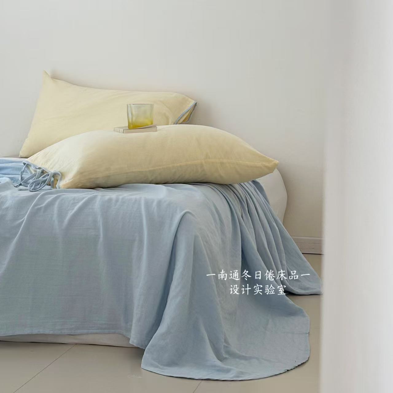 Naked Sleeping Double-Layer Gauze Cotton Single Bed Sheetss for Infants and Young Children ~ Baby Category a Comfortable Pure Cotton Fitted Bed Sheets Bed Cover Single Product