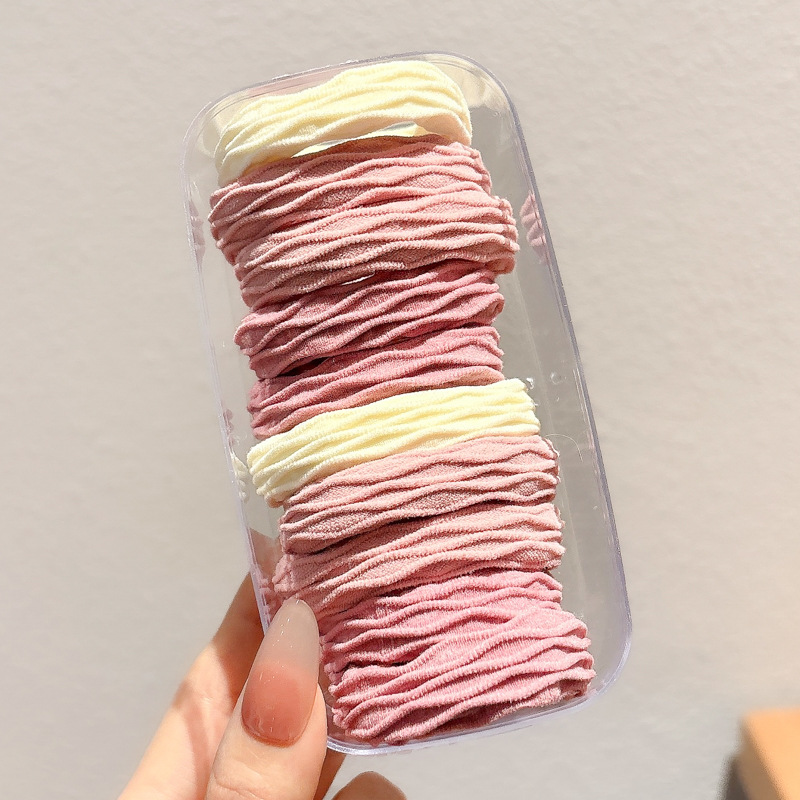 Cauda de caballo no colapsar anillo de cabello para mujeres de alta altura elástico anillo de cabello de correa duradero para adultos grueso y grueso cabeza de cabello