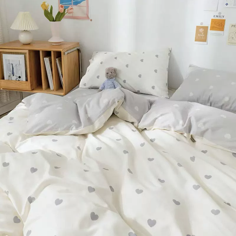Bed Linen Set, Student/internet-celebrity Style, 3–4 Piece, Multiple Patterns, 1.2–2.4 m