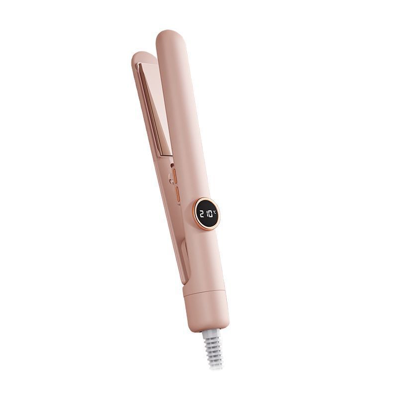 Chigo スプリントヘアアイロンデジタルディスプレイカーリングとストレート両用スタイリングマイナスイオン小型ポータブルストレートプレートクリップ女性ヘアアイロン|undefined