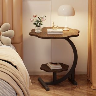 Small Household Bedroom Storage Rack Simple Bedside Cabinet Replacement for Rental Rooms