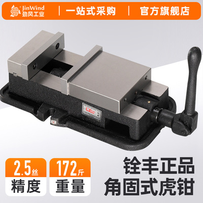 铨丰角固式平口钳CNC铣床专用重型精密平口钳8寸台虎钳夹具工业级|ms