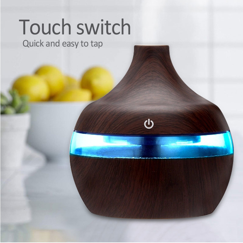 5V grano de madera humidificador de aire colorido luminoso máquina de aromaterapia USB algodón hisopo humidificador atomizador hogar humidificador