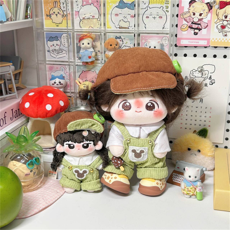 10Cm20Cm New Doll Clothes "Green Apple Chocolate" Set Cotton Doll Cute Clothes for Dressing up Without Attributes