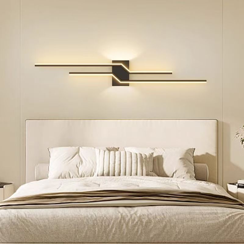 Minima lámpara de cabezal de cama de dormitorio 2024 nuevo LED TV luz de fondo lámpara de pared sofá lámpara de pared de explosión transfronteriza lámpara de pared