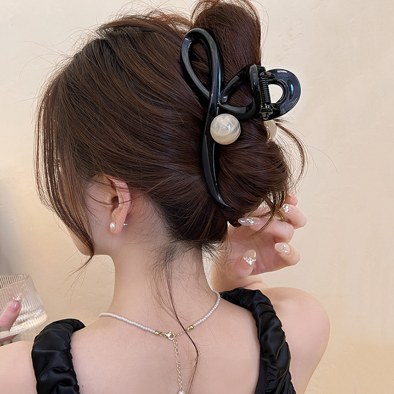 高级感美拉德抓夹大号女2025新款后脑勺鲨鱼夹头发发夹气质发饰夏 2