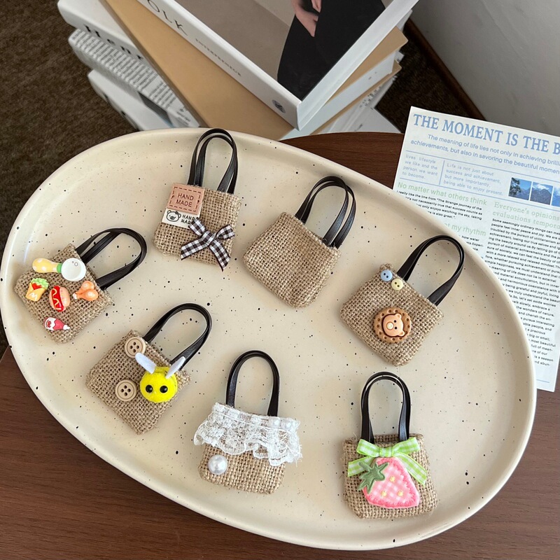 Doll Accessories Small Crossbody Bag Compatible with Labubu Gazi Star People Straw Woven Handbag Ins-Style Sea Woven Bag Doll Accessories Small Crossbody Bag Compatible with Labubu Gazi Star People Straw Woven Handbag Ins-Style Sea Woven Bag